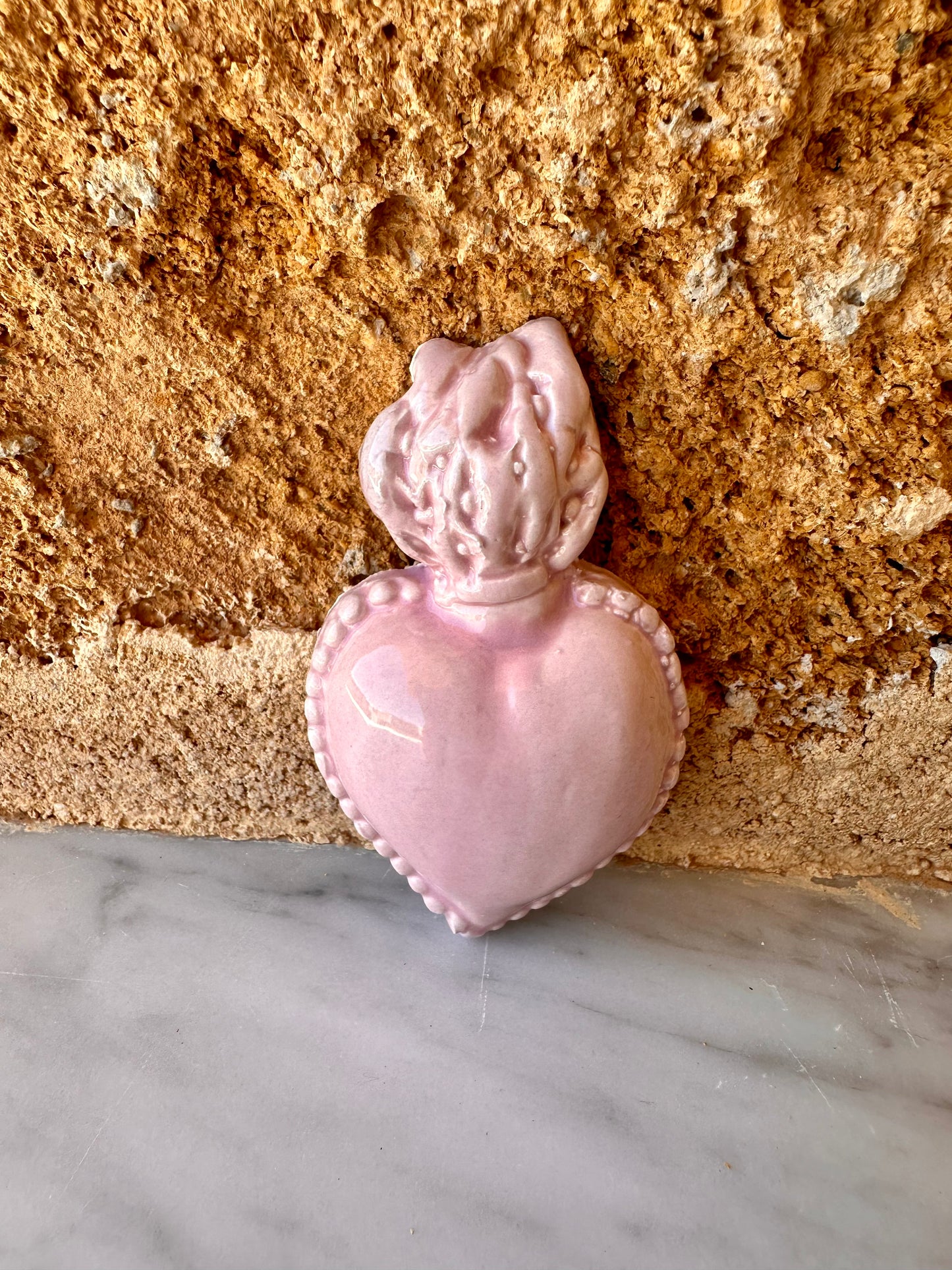 Burning Heart Magnet ~ Rosa Pink