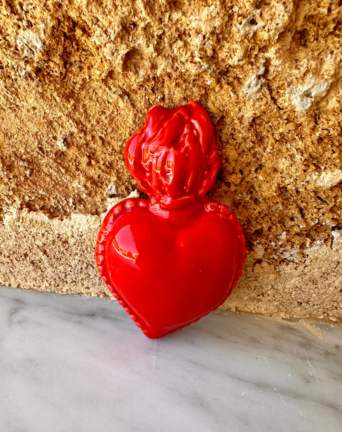 Burning Heart Magnet ~ Selenium Red