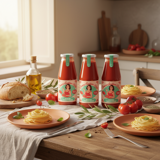 3 bottles - Saucy Sicilian Tomato Sauce 420 g.