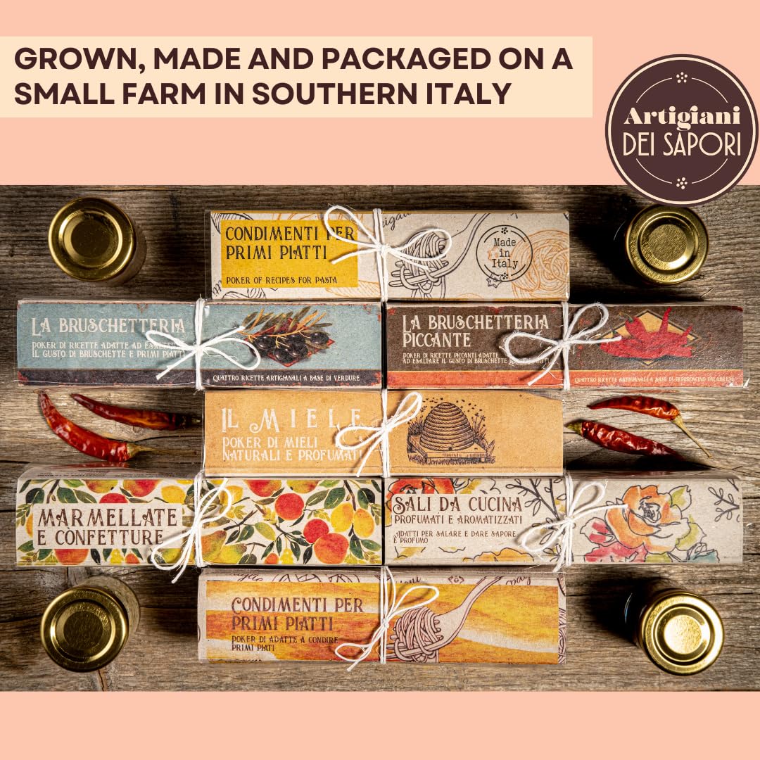 Artigiani dei Sapori, 4 Flavor Pack, Infused Sicilian Salts