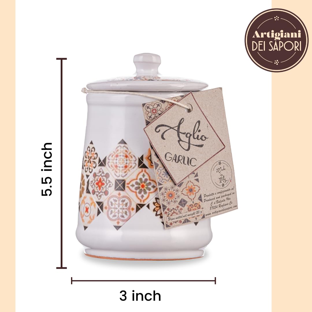 Artigiani dei Sapori, Italian Lemon Peel Ceramic Jar, 0.7oz  (19g)